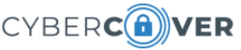 CyberCover logo with padlock icon in blue circle representing cybersecurity protection